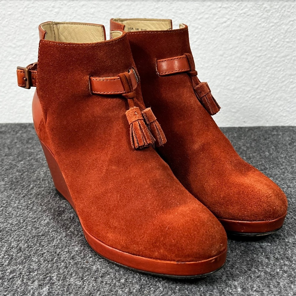 Wolverine‎ 1000 Mile Boots Terracotta Suede Leather Women's Size 7B
